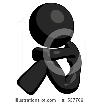 Royalty-Free (RF) Black Design Mascot Clipart Illustration by Leo Blanchette - Stock Sample #1537769