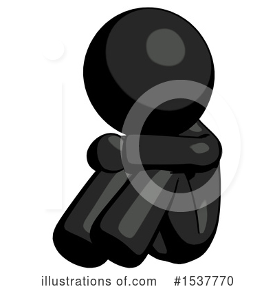 Royalty-Free (RF) Black Design Mascot Clipart Illustration by Leo Blanchette - Stock Sample #1537770