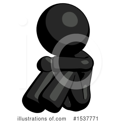 Royalty-Free (RF) Black Design Mascot Clipart Illustration by Leo Blanchette - Stock Sample #1537771
