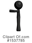 Black Design Mascot Clipart #1537785 by Leo Blanchette