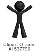 Black Design Mascot Clipart #1537796 by Leo Blanchette