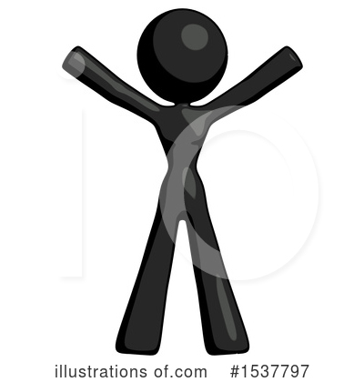 Royalty-Free (RF) Black Design Mascot Clipart Illustration by Leo Blanchette - Stock Sample #1537797