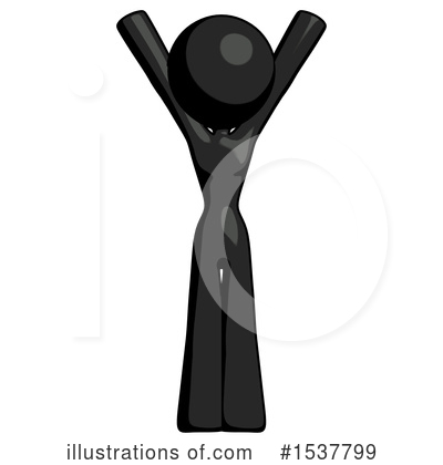 Royalty-Free (RF) Black Design Mascot Clipart Illustration by Leo Blanchette - Stock Sample #1537799