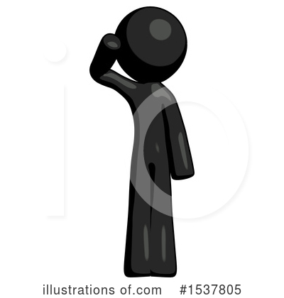 Royalty-Free (RF) Black Design Mascot Clipart Illustration by Leo Blanchette - Stock Sample #1537805