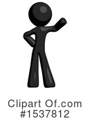 Black Design Mascot Clipart #1537812 by Leo Blanchette