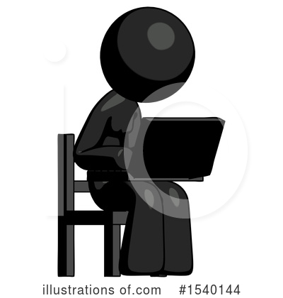Royalty-Free (RF) Black Design Mascot Clipart Illustration by Leo Blanchette - Stock Sample #1540144
