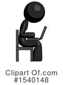 Black Design Mascot Clipart #1540148 by Leo Blanchette