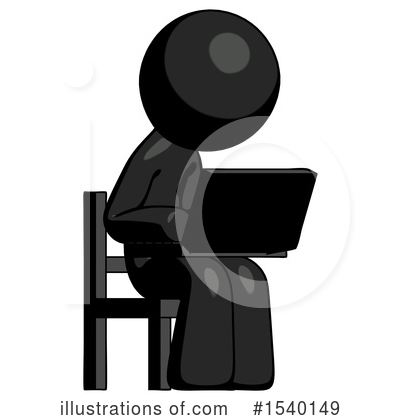 Royalty-Free (RF) Black Design Mascot Clipart Illustration by Leo Blanchette - Stock Sample #1540149