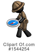Black Design Mascot Clipart #1544254 by Leo Blanchette