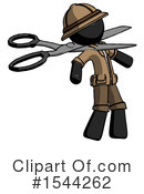 Black Design Mascot Clipart #1544262 by Leo Blanchette