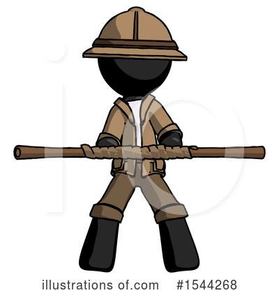 Royalty-Free (RF) Black Design Mascot Clipart Illustration by Leo Blanchette - Stock Sample #1544268
