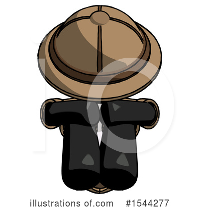 Royalty-Free (RF) Black Design Mascot Clipart Illustration by Leo Blanchette - Stock Sample #1544277