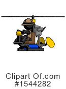 Black Design Mascot Clipart #1544282 by Leo Blanchette