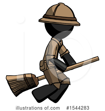 Royalty-Free (RF) Black Design Mascot Clipart Illustration by Leo Blanchette - Stock Sample #1544283