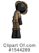 Black Design Mascot Clipart #1544289 by Leo Blanchette