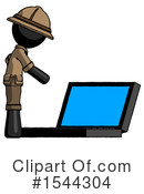 Black Design Mascot Clipart #1544304 by Leo Blanchette