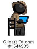 Black Design Mascot Clipart #1544305 by Leo Blanchette