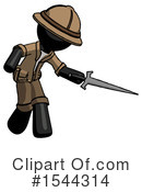 Black Design Mascot Clipart #1544314 by Leo Blanchette