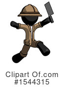 Black Design Mascot Clipart #1544315 by Leo Blanchette