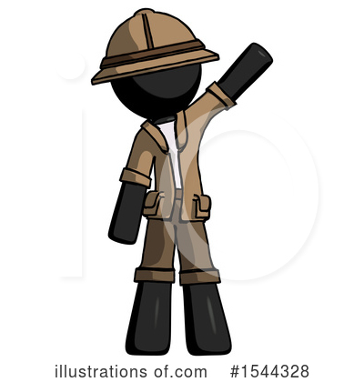Royalty-Free (RF) Black Design Mascot Clipart Illustration by Leo Blanchette - Stock Sample #1544328