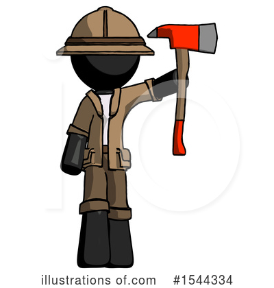 Royalty-Free (RF) Black Design Mascot Clipart Illustration by Leo Blanchette - Stock Sample #1544334