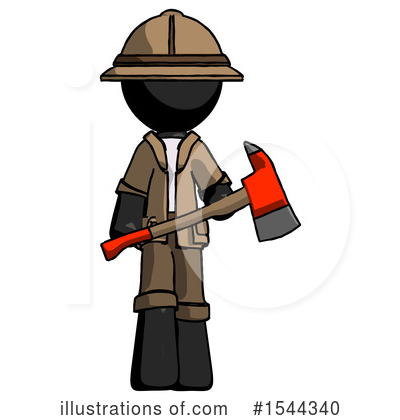 Royalty-Free (RF) Black Design Mascot Clipart Illustration by Leo Blanchette - Stock Sample #1544340