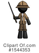 Black Design Mascot Clipart #1544353 by Leo Blanchette
