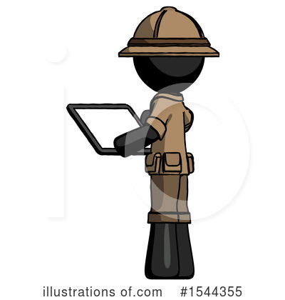 Royalty-Free (RF) Black Design Mascot Clipart Illustration by Leo Blanchette - Stock Sample #1544355
