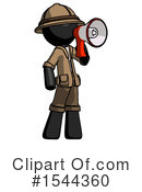 Black Design Mascot Clipart #1544360 by Leo Blanchette