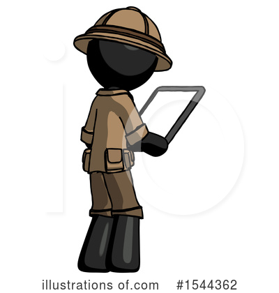 Royalty-Free (RF) Black Design Mascot Clipart Illustration by Leo Blanchette - Stock Sample #1544362