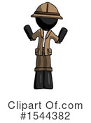 Black Design Mascot Clipart #1544382 by Leo Blanchette