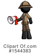 Black Design Mascot Clipart #1544383 by Leo Blanchette