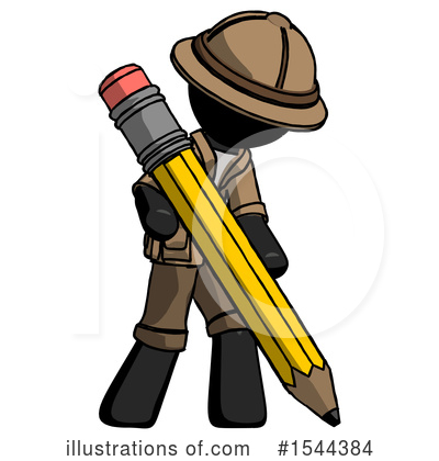Royalty-Free (RF) Black Design Mascot Clipart Illustration by Leo Blanchette - Stock Sample #1544384