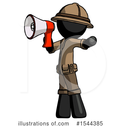 Royalty-Free (RF) Black Design Mascot Clipart Illustration by Leo Blanchette - Stock Sample #1544385