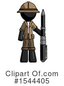 Black Design Mascot Clipart #1544405 by Leo Blanchette
