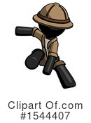 Black Design Mascot Clipart #1544407 by Leo Blanchette
