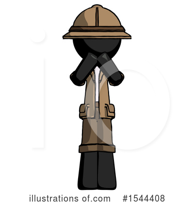 Royalty-Free (RF) Black Design Mascot Clipart Illustration by Leo Blanchette - Stock Sample #1544408
