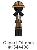 Black Design Mascot Clipart #1544408 by Leo Blanchette