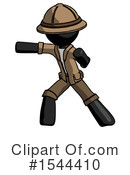 Black Design Mascot Clipart #1544410 by Leo Blanchette