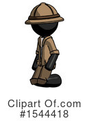 Black Design Mascot Clipart #1544418 by Leo Blanchette