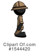 Black Design Mascot Clipart #1544420 by Leo Blanchette