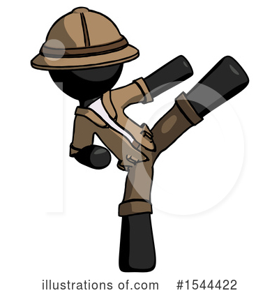 Royalty-Free (RF) Black Design Mascot Clipart Illustration by Leo Blanchette - Stock Sample #1544422