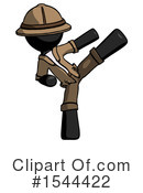Black Design Mascot Clipart #1544422 by Leo Blanchette