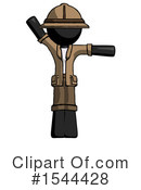 Black Design Mascot Clipart #1544428 by Leo Blanchette
