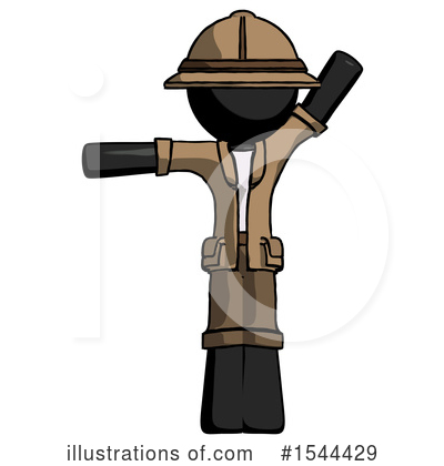 Royalty-Free (RF) Black Design Mascot Clipart Illustration by Leo Blanchette - Stock Sample #1544429