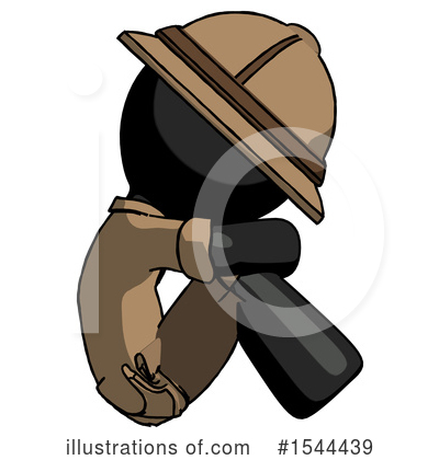 Royalty-Free (RF) Black Design Mascot Clipart Illustration by Leo Blanchette - Stock Sample #1544439
