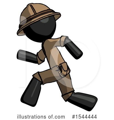 Royalty-Free (RF) Black Design Mascot Clipart Illustration by Leo Blanchette - Stock Sample #1544444