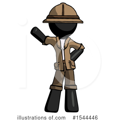 Royalty-Free (RF) Black Design Mascot Clipart Illustration by Leo Blanchette - Stock Sample #1544446