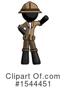 Black Design Mascot Clipart #1544451 by Leo Blanchette