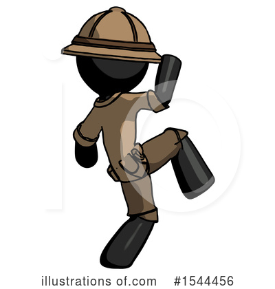 Royalty-Free (RF) Black Design Mascot Clipart Illustration by Leo Blanchette - Stock Sample #1544456